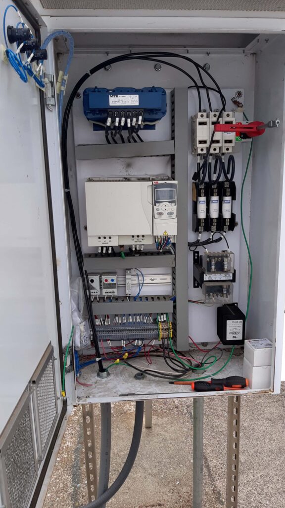 Custom built control cabinet