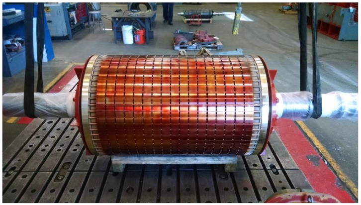 cleaned rotor with lamination coating