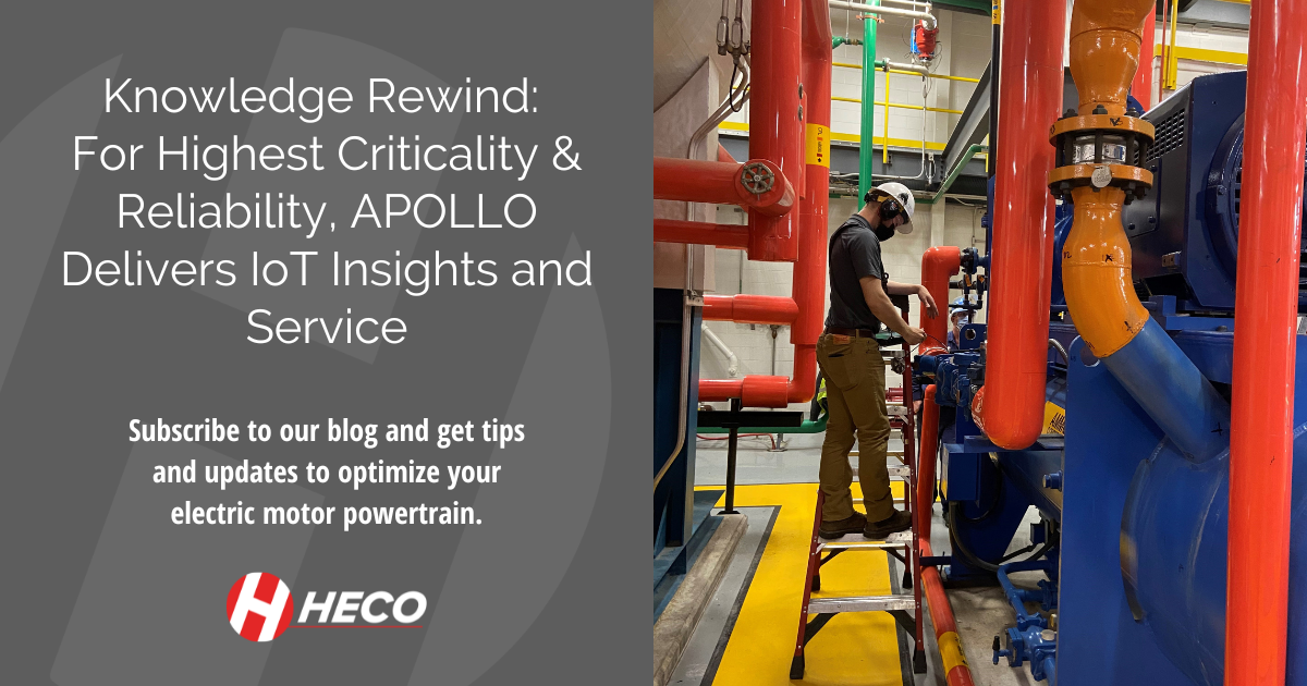 HECO field technician taking readings of an electric motor powertrain